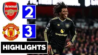 Arsenal vs Manchester United 2-3 Highlights | goals & Patrick Durgu & Brian Mbeumu 