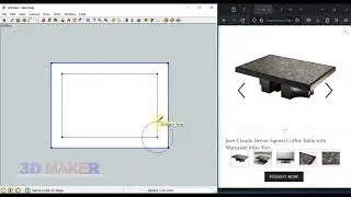 Modeling furniture in sketchup - Cloud Dresse Signe Coffee Table