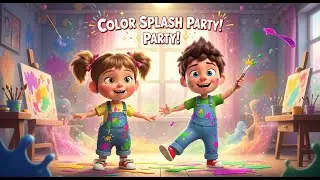 Color Splash Party! 🎨 Mia & Benji&rsquo;s Magical Art Adventure | Official Kids Song