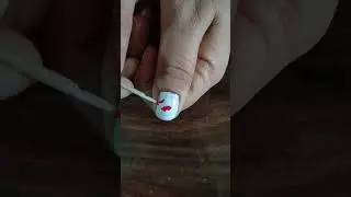 Red lips nail art design for beginners #shorts #youtubeshorts