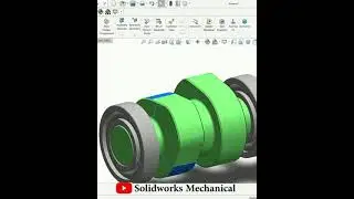 Cam Shaft Design | Industrial design | |SolidWorks| |Mechanical | @DesignWithAjay #shorts