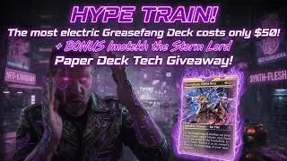 The most electric Greasefang Deck costs only $50! Paper Deck Tech Giveaway! ⚡🏍️