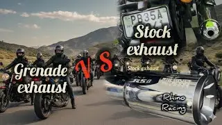 Grenade exhaust 650 #exhaustsound #meteor650 #modified #bikevlog #vlog #royalenfieldsupermeteor650 