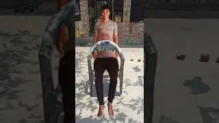 Funny chair vfx magic video by magic43047,magic chair video,VFX invisible chair #viralshort #viral