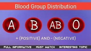 Blood Group Distribution  | Rh Positive and Negative | Full Easy Explanation
