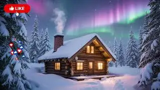 PEACEFUL CABIN, RELAX, UNWIND, NORTHERN LIGHTS, AURORA BOREALIS, CALM MUSIC, STRESS FREE. SLEEP. 