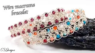 Filigree wire macrame bracelet tutorial