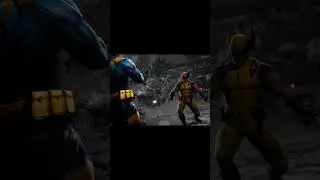 Cyclops vs. Wolverine: Epic Fatal Blow! 👁️💔 Mortal Kombat 1 #shorts #marvel