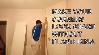 Beginner guide to using corner tape. straight, sharp, corners anyone can achieve