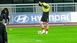 한국 파나마 축구 경기전 손흥민 몸풀기+선수 호명 직캠