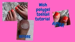 Polygel toe nail tutorial