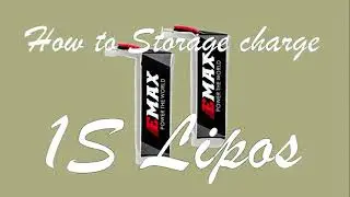 How to quickly Storage Charge 1S Lipo batteries