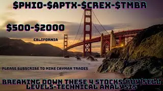 #PHIO-#APTX-#CREX-#TMBR-$500-$2000-Technical Analysis-Buy/Sell Levels