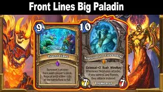 MY NEW Front Lines BIG Paladin Is CRAZY FUN To Watch! Throne of the Tides Mini-Set | Hearthstone
