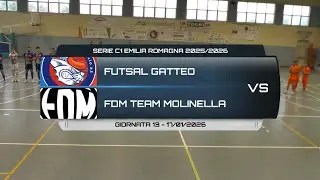 FUTSAL GATTEO VS FDM TEAM MOLINELLA - SERIE C1 EMILIA ROMAGNA 2025/2026 - GIORNATA 13 - 17/01/2026