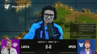 STARCRAFT COREANO 🇰🇷 LARVA vs SPEED 🇰🇷 | M01·BO1