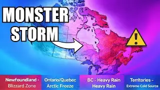 🚨 Canada Weather EMERGENCY 50&deg;F Drop in 72 Hours! Newfoundland Blizzard, Ontario Freeze
