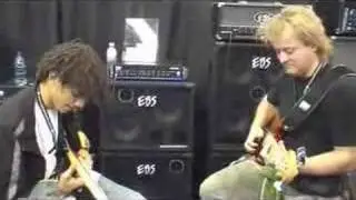 NAMM 2008 EBS amps 3 - Tamas Barabas, Dywane Thomas Jr (Mononeon)