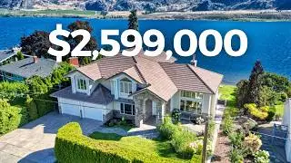 STUNNING WATERFRONT HOME on OSOYOOS LAKE, the warmest freshwater lake in Canada.