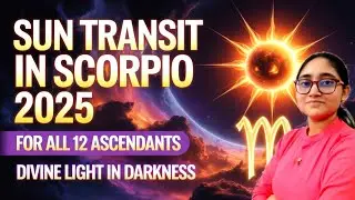 SUN Transit in SCORPIO 2025 | For 12 ASCENDANTS | 16th Nov - 16th Dec 2025 | Sun Transit 2025
