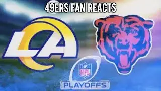 Rams Vs Bears! Divisional Round Live Reaction! (49ers fan reacts!)