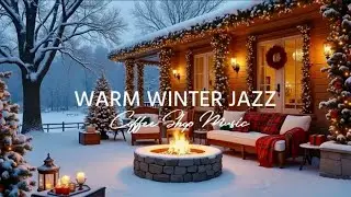 Cozy Cabin in the Forest ❄️Winter Jazz & Fireplace ☕️ Soft  Jazz Music  for Calm & Inspiration
