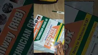 Unboxing RRB TECHNICIAN GRADE 3 workbook 2024 #rrb #rrbtechnician #workbook #kiranpublicationbooks