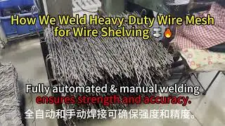 How We Weld Heavy-Duty Wire Mesh for Wire Shelving 🔩🔥