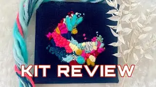 Wild Floss Kit Review/Abstract Fiber Art Embroidery For Beginners/Contemporary Design
