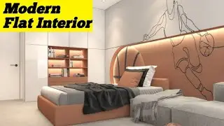 Modern Flat Interior design, modern living, bedroom, kitchen furniture in low costs