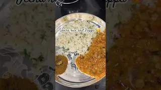 Jeera rice and pappu||#ytshorts#youtube#shorts#trending#viral#randeeps#deepyaranjith#telugu#food