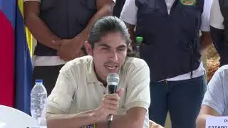 Rueda de prensa - Delegaciones de paz del Gobierno nacional y el EMC de las FARC-EP en Suarez, Cauca