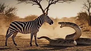 Mother Zebra vs Giant Rattlesnake &ndash; True African Wildlife Rescue Story