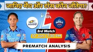 MI vs DC WPL 2026 | 3rd Match Prediction | Toss Report | Playing 11 | Pitch Report