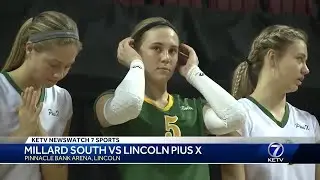 Highlights: Lincoln Pius X rolls to sweep of Millard South at state tournament