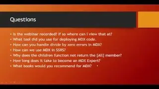 MDX 101