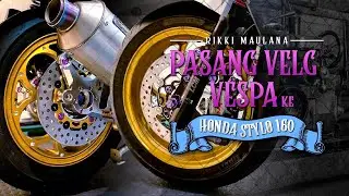 Velg Vespa dipasang ke motor Honda Stylo 160
