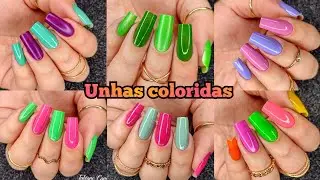 UNHAS COLORIDAS CORES BEM VIBRANTES