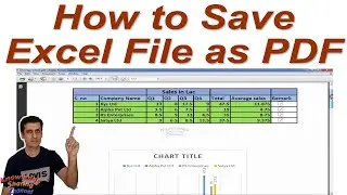 How to Save Excel File as PDF