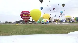 Timelapse Grand Est Mondial Air Balloons Chambley Airbase France Friday 22 July 2023
