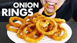 ASMR Onion Rings MUKBANG (Eating Sounds) — No Talking | ASMR Crunchy Food, Eating Onion Rings