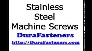 Stainless Steel Machine Screws for Industrial Use