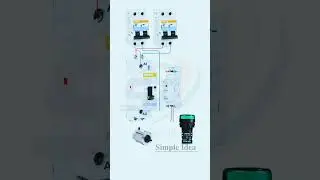 AC Contactor, Manual Contactor Wiring: Power Switch,Indicator Light, Motor Control.#Modular#youtube