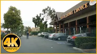 Driving Tour of University Park Center (Irvine Shopping mall) [4K]