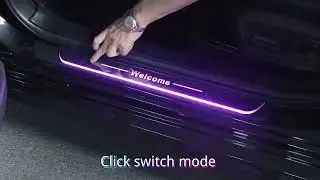 New Upgrade Customized Car Door Sill Lights Logo Dynamic RGB LED Car