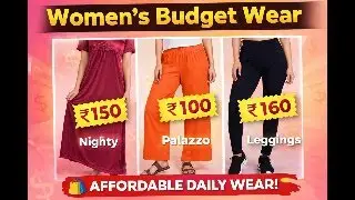 1. 😱 Nighty @₹150 | Palazzo @₹100 | Leggings @₹160 &ndash; Budget Shopping You Can&rsquo;t Miss!
