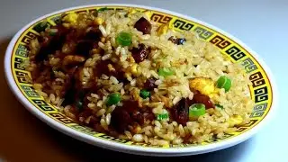 Fried Rice with Chinese Sausage in Oyster Sauce
