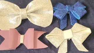 How to make craft paper bow |easy bow diy #youtubevideo #artandcraft #diy #craft #gift #ytviral 