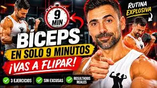 BICEPS en 9 Min. || Rutina Corta si no tienes tiempo