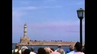 Red Arrows Show Chania Old Port , Crete 22-5-2011